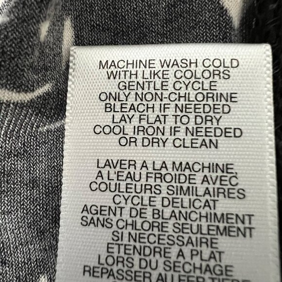 Michael Kors Black White Geometric Print Sleeveless Drape Neck Dress size Medium - Picture 10 of 10